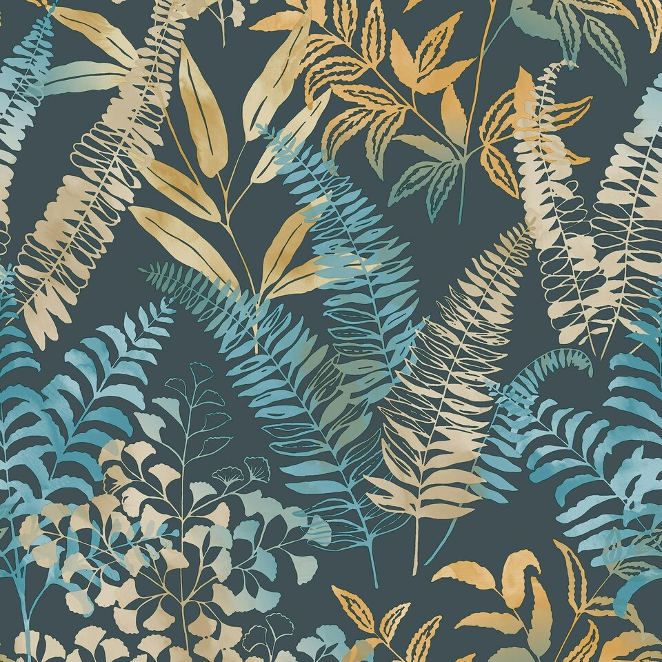 image 1 of Superfresco Easy Temptation Midnight Wallpaper Blue | Blue