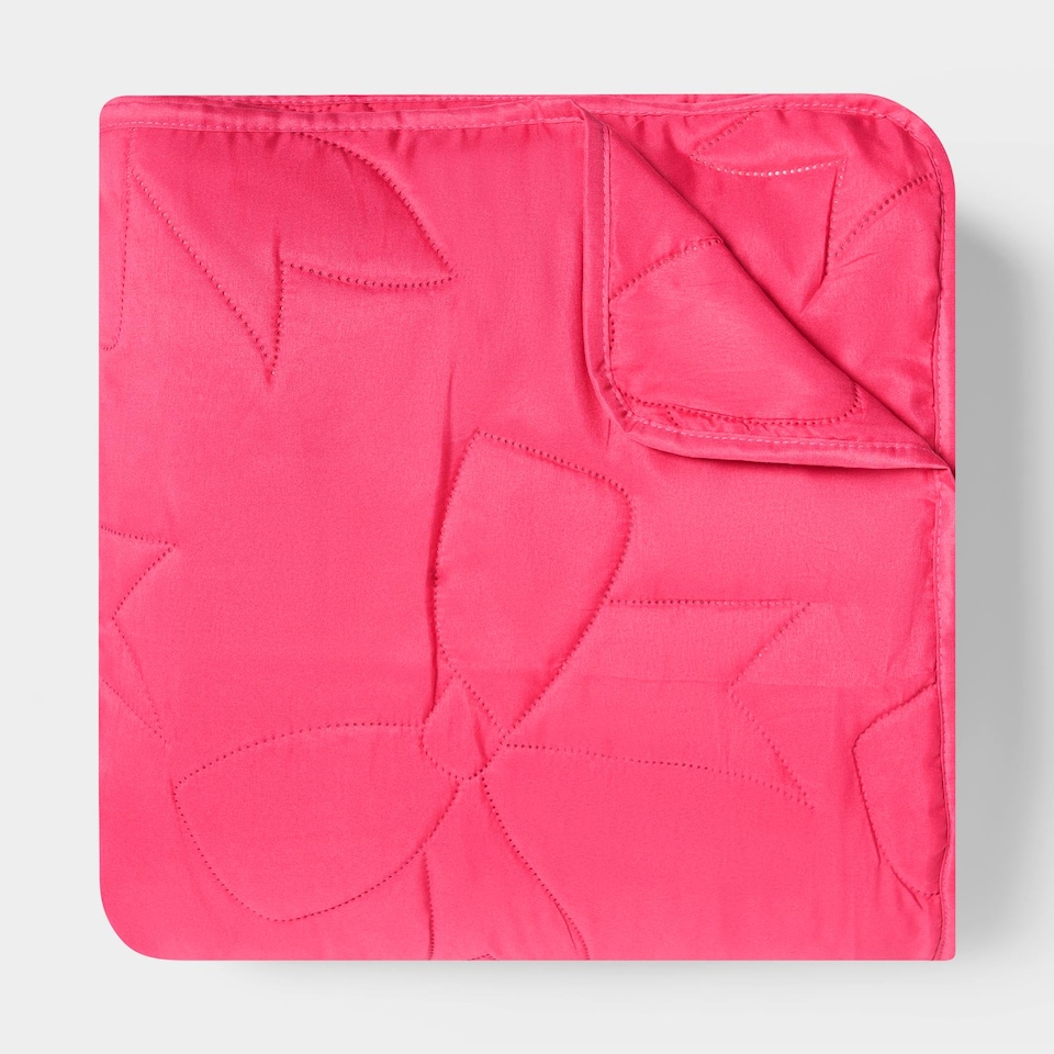 image 1 of OHS Bows Quilted Throw Pinsonic Blanket Bedspread | Pink | Hot Pink - 200 x 240cm