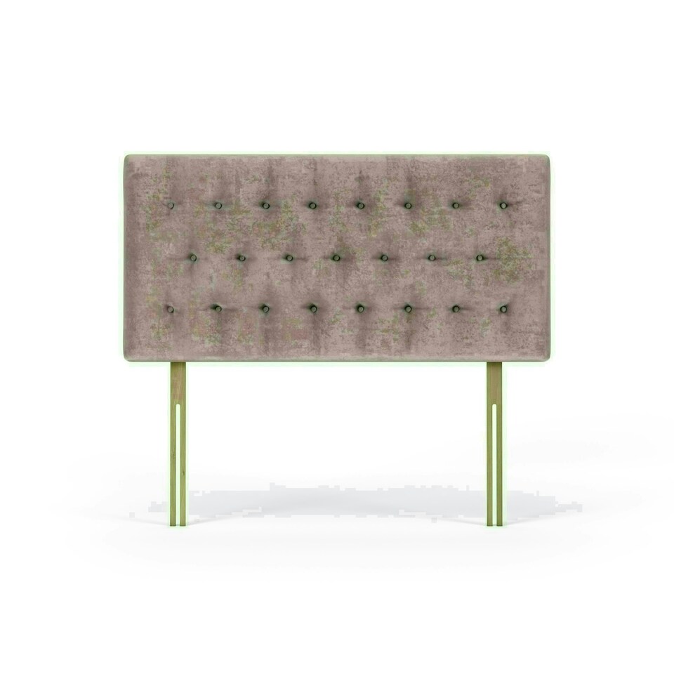 Lona Mink Naples Velvet Headboard Single N/A