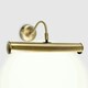 image 2 of ValueLights Gemini Pair of Gold Indoor Wall Picture Lights and E14 LED 3W Warm White 3000K Bulbs