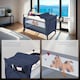 image 4 of Travel Cot Dog - foldable, with changing mat, for children up to 36 months | Blue | blue | 132 x 75 x 104 cm | 1