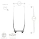 image 3 of LAV Sude Highball Glasses - 415ml - Clear