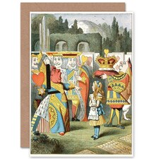Alice Wonderland Off Head Tenniel Book Art Card