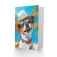 image 2 of Tropical Vacation Portrait Jack Russell Dog Beach Him Birthday Card