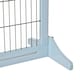 image 8 of PawHut Adjustable Wooden Pet Gate Freestanding Dog Barrier for Doorway, Grey