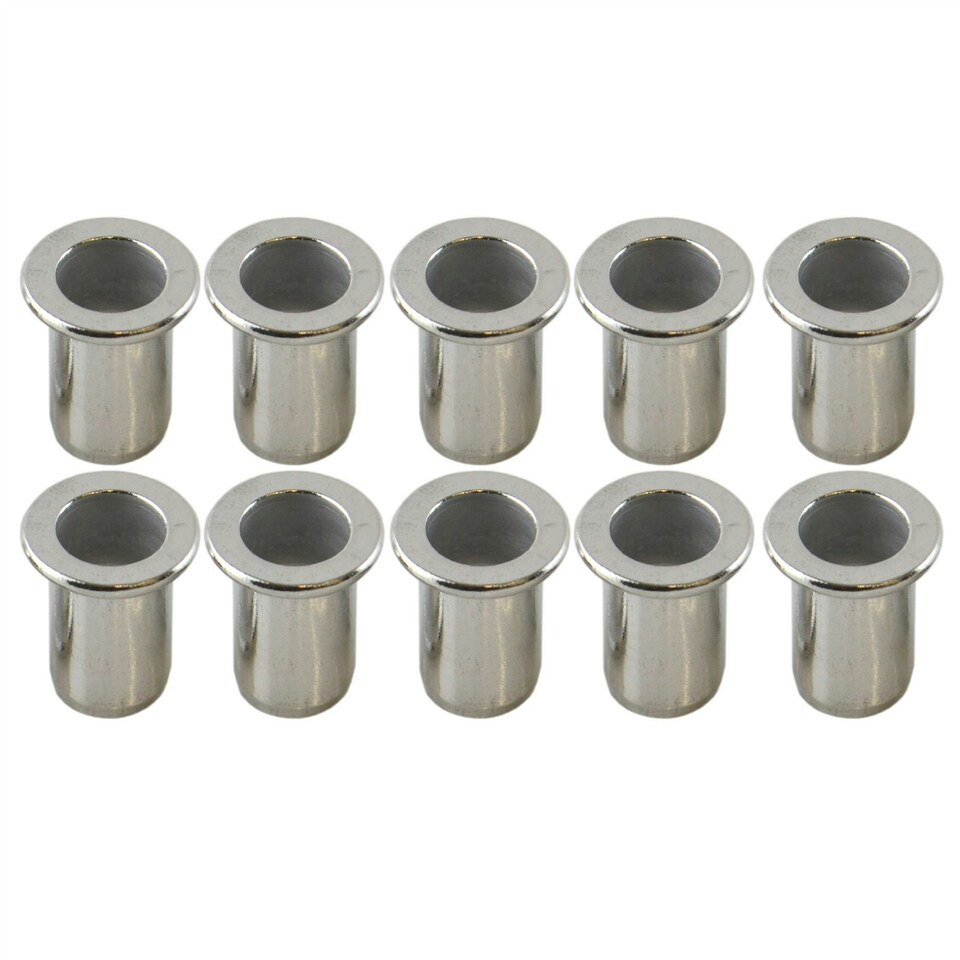 image 1 of 8mm Alu Nut Serts Riveting Nuts Rivet Nut Threaded Inserts Blindnut Rivnut 10 PC