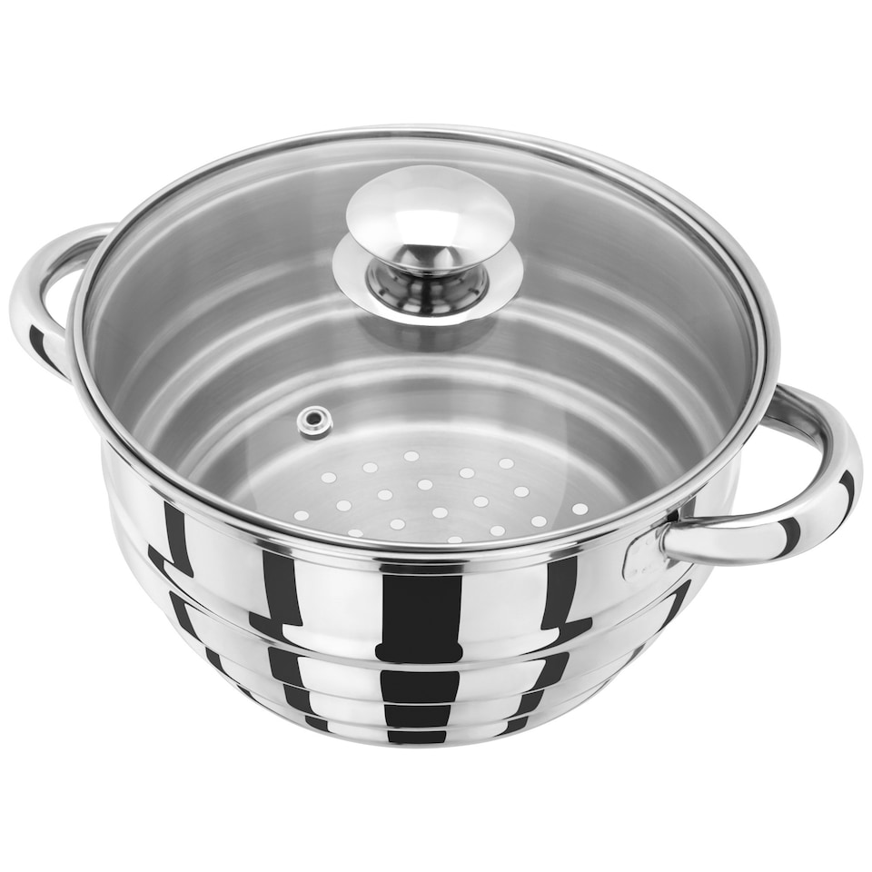 image 1 of Judge Essentials 22cm Stainless Steel Steamer Insert with Lid