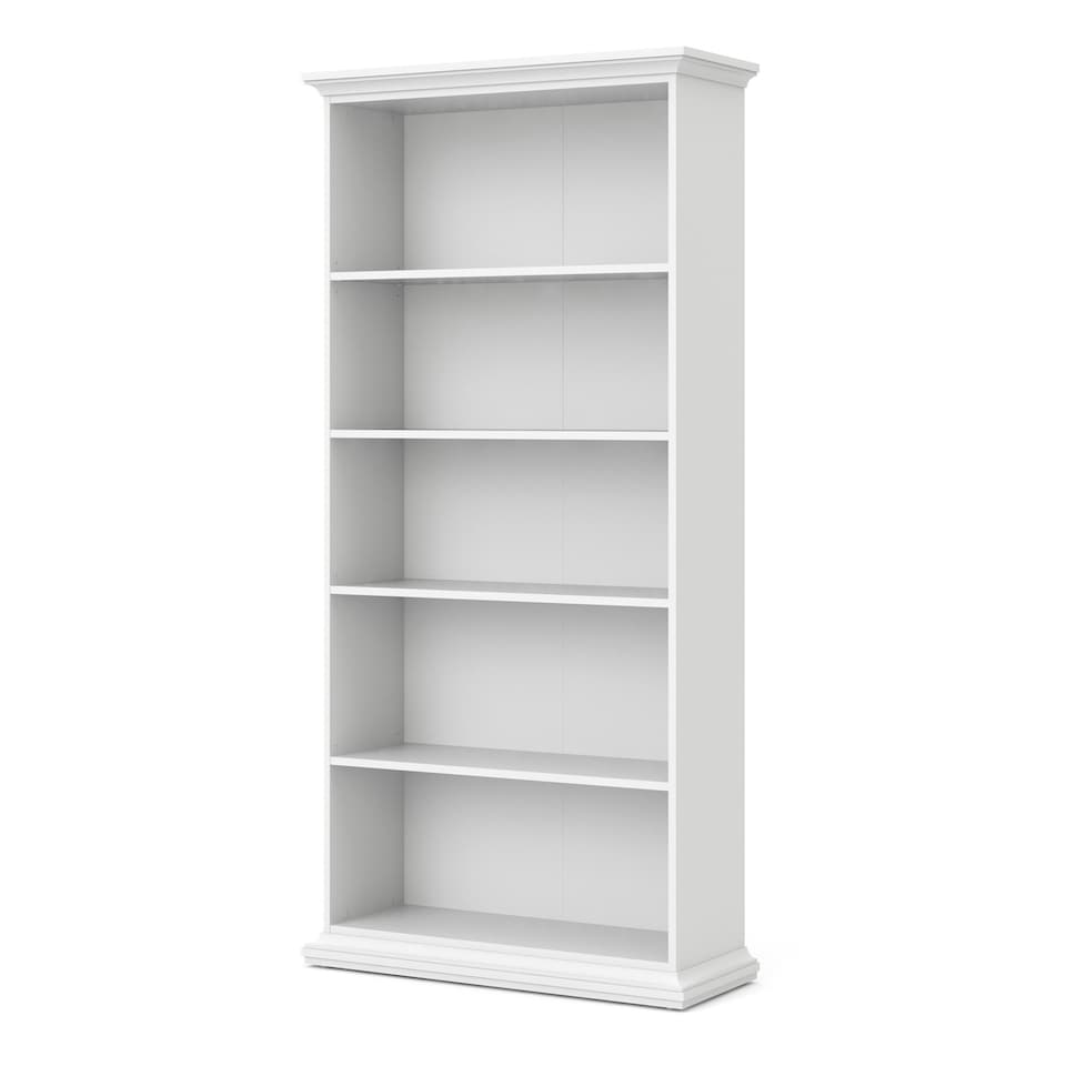 image 1 of Paris Tall Bookcase in White