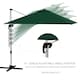 image 4 of Outsunny 3 x 3(m) Cantilever Roma Parasol with Cross Base Green