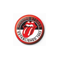 THE ROLLING STONES- ESTABLISHED PINBADGE - BADGES N/A