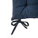 image 4 of Harbour Housewares Square Garden Chair Seat Cushions - Navy - Pack of 4 Blue