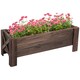image 1 of Outsunny Wooden Garden Raised Bed Planter Grow Containers Pot,