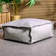 image 1 of Vita Indoor Outdoor Pouffe Footstool Grey Bean Bags | Grey | Grey | 1