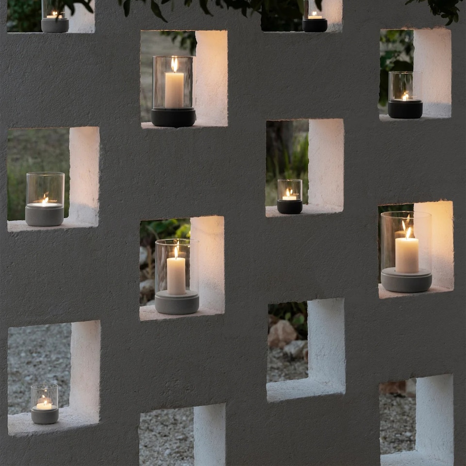 image 1 of Blomus Calma Hurricane Lamp M Agave Green