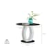 image 5 of Furniturebox Giovani High Gloss And Glass 100cm Round Dining Table