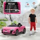 image 3 of HOMCOM Audi RS e-tron GT Licensed 12V Kids Electric Ride on W/ Remote, Pink