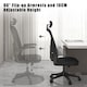 image 5 of Rattantree Ergonomic Office Chair With Headrest & Lumbar Support