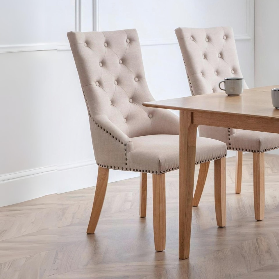 image 1 of Windsor Premium Button Back Dining Chairs - Set of 2