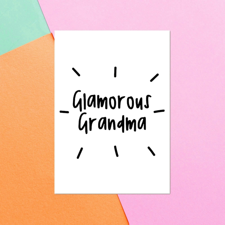 Glamorous Grandma Greetings Card