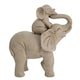 image 3 of Naturecraft Collection Elephant & Calf Sandstone Finish Grey