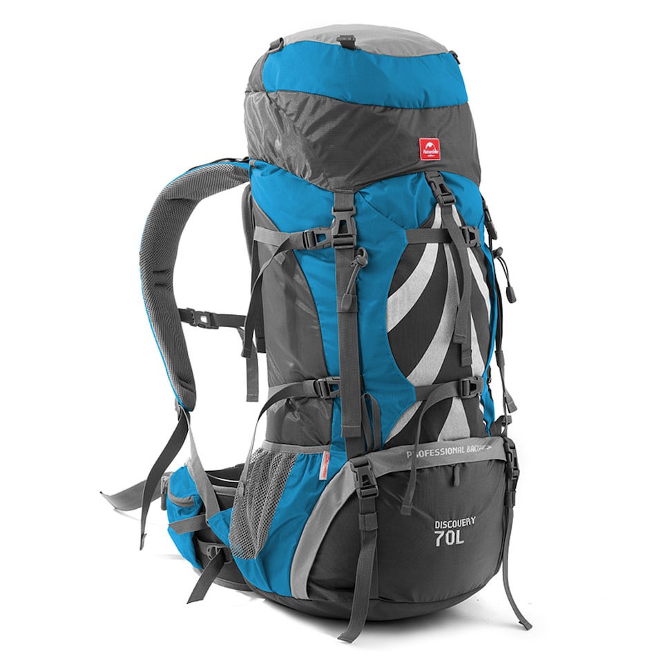 image 1 of 70L Professional Mountaineering Backpack | Blue | Mediterranean Blue