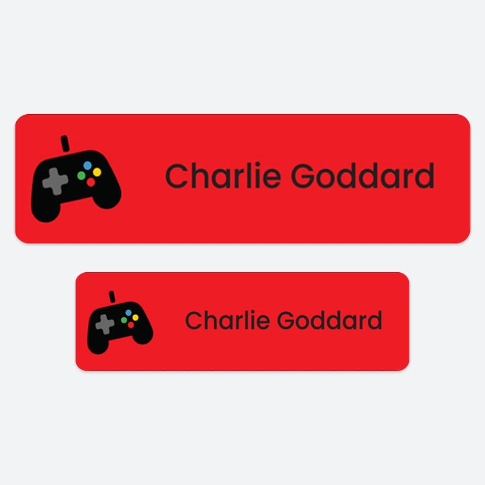 image 1 of Dotty About Paper 50 x Personalised School Name Labels Gaming