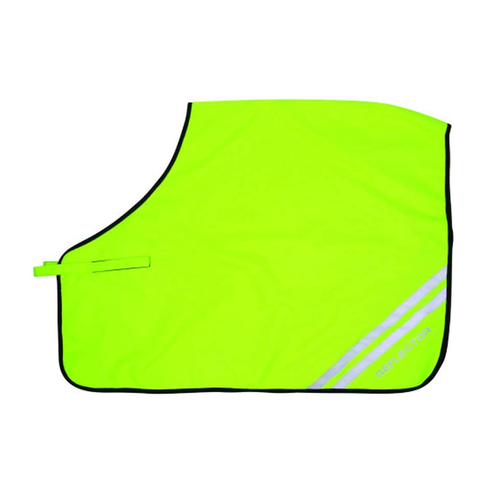 image 1 of HyVIZ Reflector Mesh Horse Quarter Exercise Sheet - Yellow - Pony