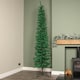image 1 of 8ft (2.4m) Green Artificial Pencil Christmas Tree With Green Metal Stand and 460 Tips