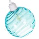 image 3 of Modern Designer Teal Circular Ribbed Glass Non Electric Pendant Lamp Shade | Blue