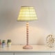 image 3 of ValueLights Riza Tapered Pink Aztec Fabric Pleated Easy Fit Small Lamp Shade