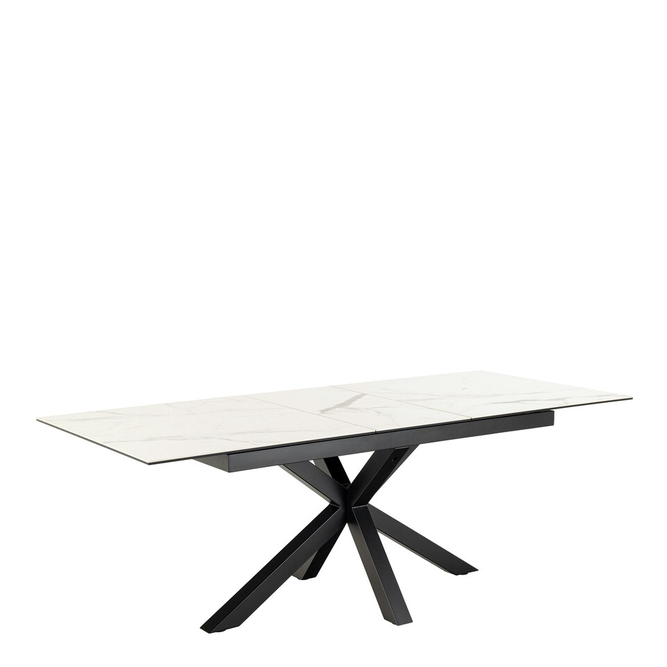 image 1 of Heaven Extendable Dining Table with Ceramic White Top 168cm