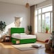 image 1 of York Princess Sprung Divan Bed Set with 4 Drawers & 54"Headboard Plush