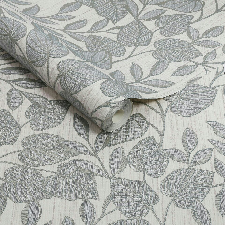 image 1 of Superfresco Linden Leaf Trail Duck Egg Wallpaper Blue | Duck Egg