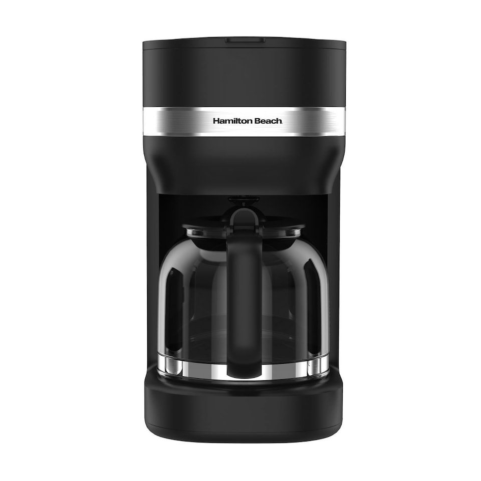 image 1 of Hamilton Beach Filter Coffee Machine, Ella, 1.5L, 900W, Makes 12 Cups, Re-usable Filter, Anti Drip, Water Window