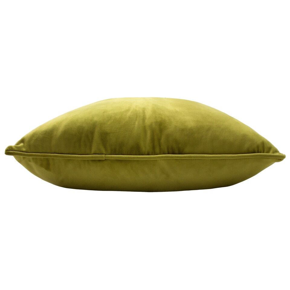 image 1 of Paoletti Hortus Embroidered Bee Cushion, Olive, 50 x 50cm