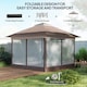 image 4 of Outsunny 3.6 x 3.6 m Pop up Gazebo with Netting and Wheeled Carry Bag, UPF50 Height Adjustable Party Tent Instant Canopy Sun Shade Shelter, Khaki