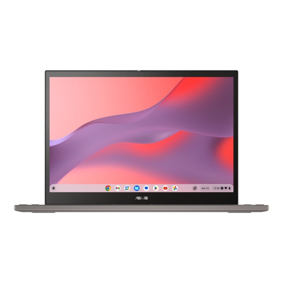 image 1 of ASUS Chromebook CB34 Flip CB3401FBA-LZ0347 Intel Core i7-1255U 8GB RAM 256B SSD 14-Inch WUXGA Touchscreen Chrome OS Laptop - Zinc - 90NX05R1-M00CP0