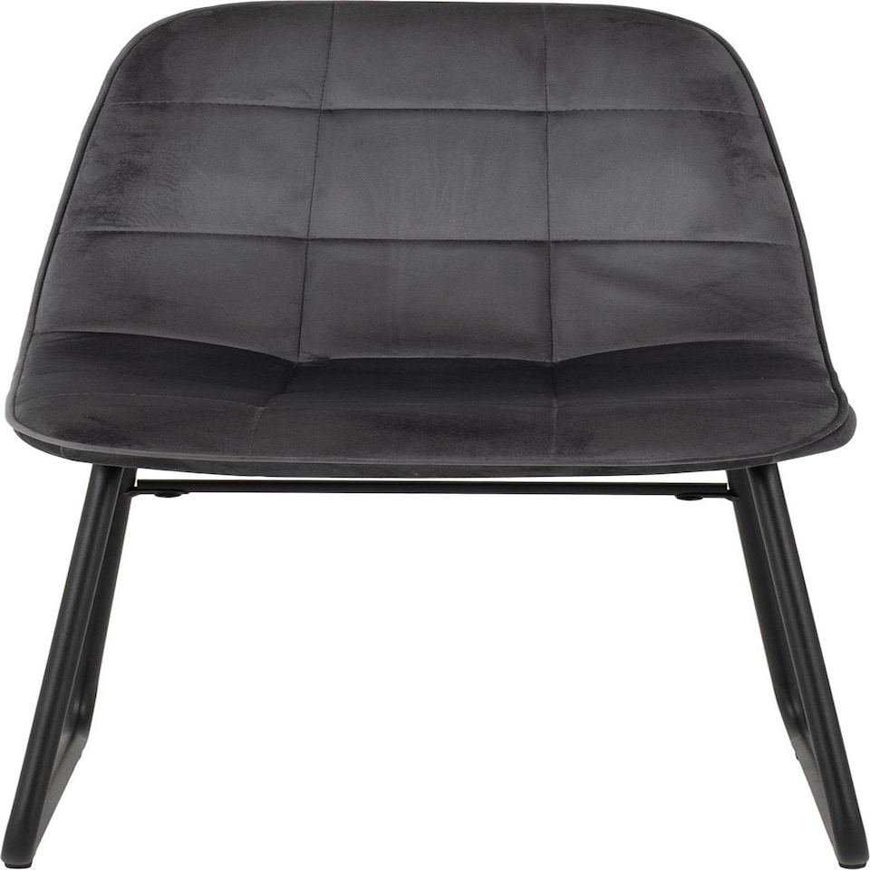 image 1 of Quebec Straight Edge Dining Set with 4 Velvet Lukas Chairs Grey