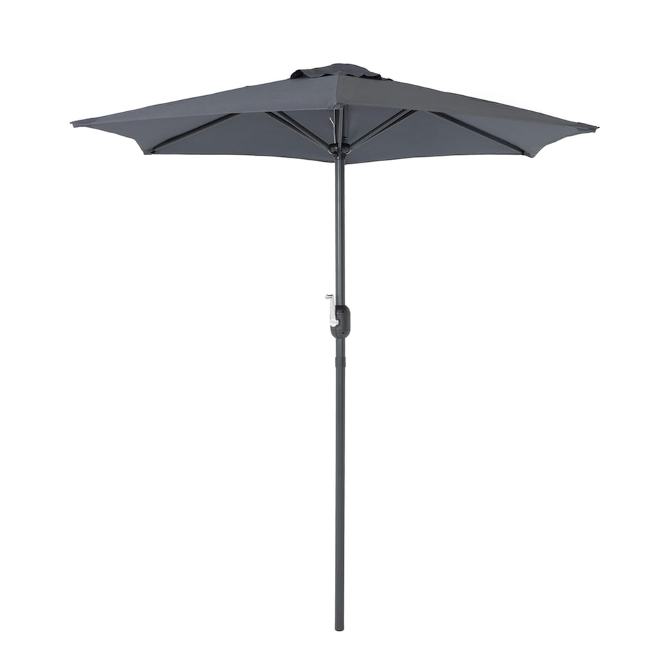 image 1 of Charles Bentley 2m Garden Patio Market Umbrella Crank Function - Grey
