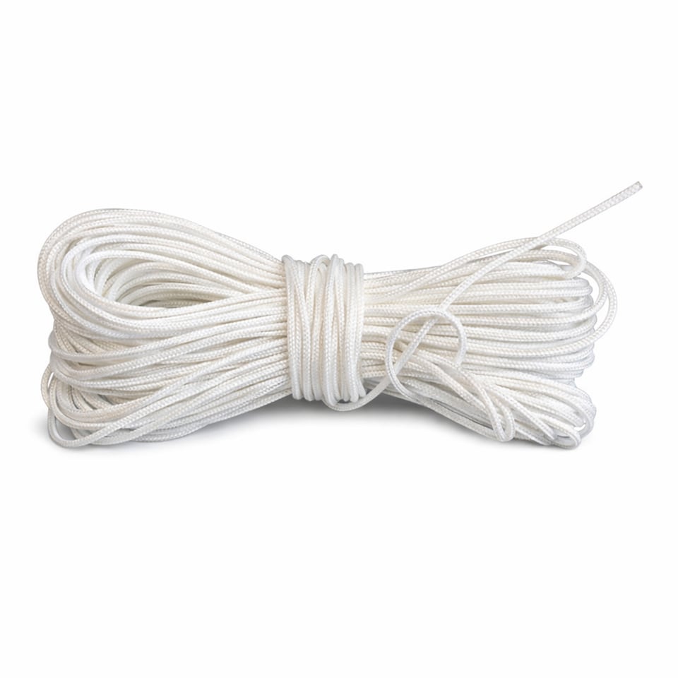 image 1 of 1.2mm x 20 Metres White Nylon Cord for Jewelry Making & DIY Crafts