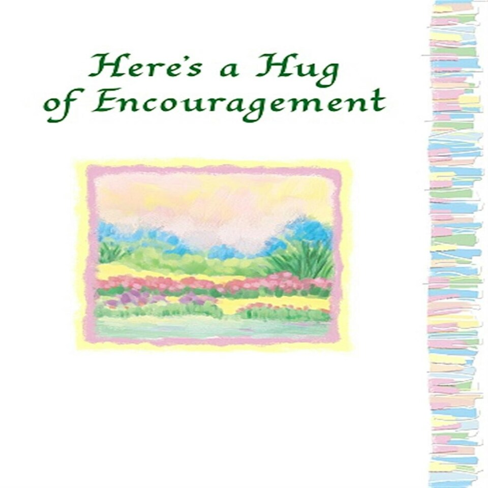 image 1 of Here's A Hug of Encouragement Sentimental Verses Keepsake Greeting Card