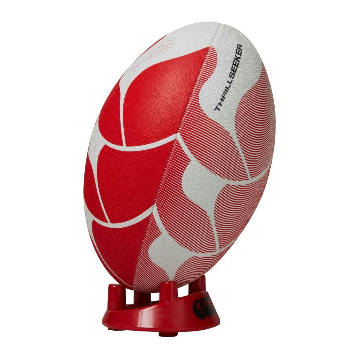 Canterbury Thrillseeker Rugby Ball - White/Red - 4
