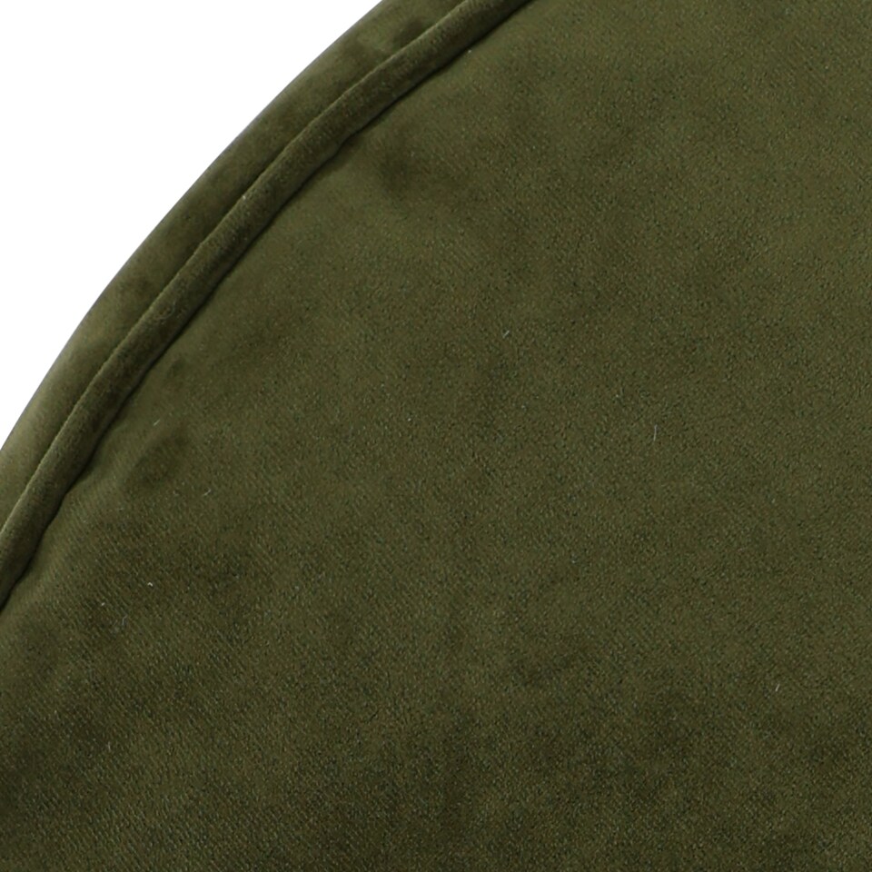 image 1 of Natalia Velvet Adults Bean Bag Armchair and Pouffe, Ready Filled Large Beanbag and Footstool Olive Green | Green | Olive Green | XL | 2