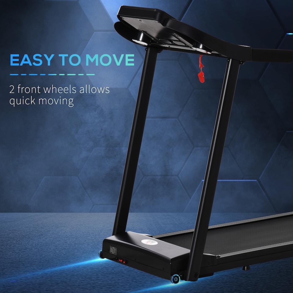 image 1 of HOMCOM Treadmill 1.5HP Electric Motorised Running Machine with LED Display