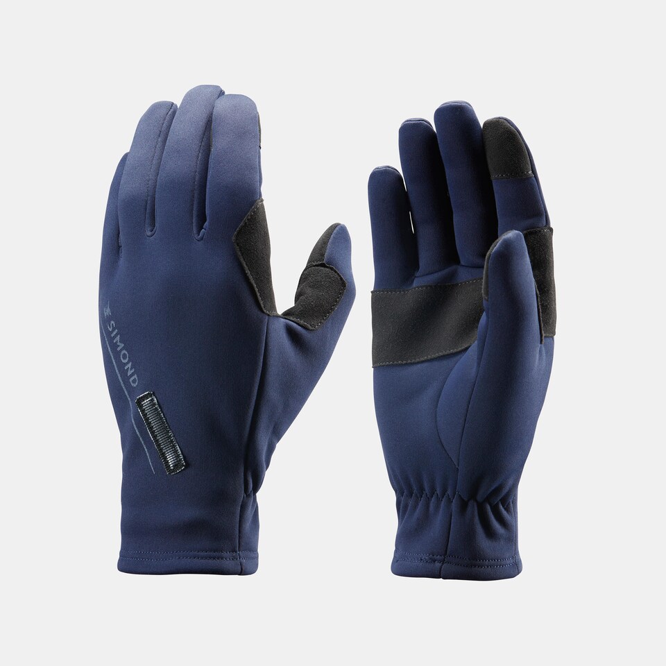 image 1 of Decathlon 2-in-1 waterproof mountaineering gloves, black