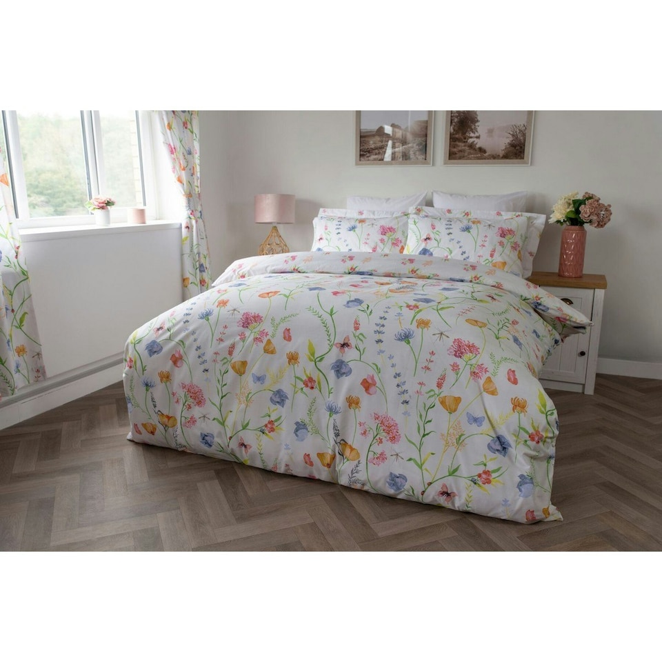 Belledorm Larissa Floral Duvet Cover Set - Multicoloured - Single