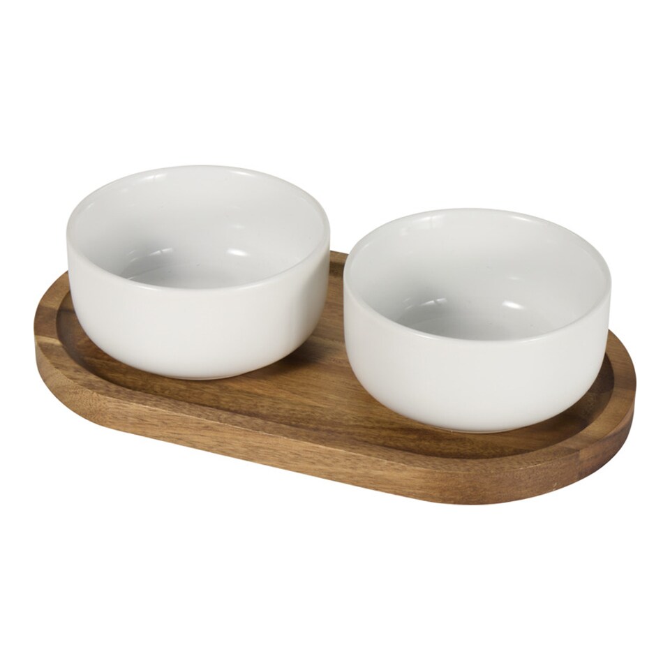 image 1 of Seasons Ceramic Serving Bowl Set | White | White | One Size | 1