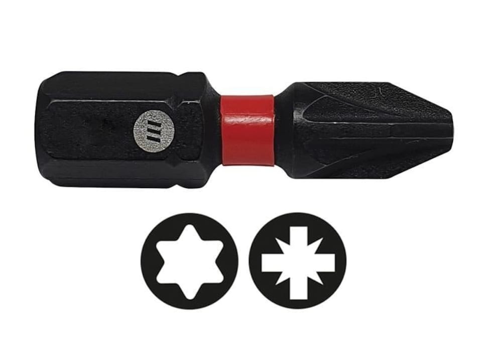 image 1 of ForgeFix - ForgeFast Pozidriv Compatible Impact Bit PZ1 x 25mm (Card 2)