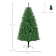 image 3 of HOMCOM 5FT Prelit Artificial Christmas Tree w/ Warm White Light Xmas Decoration