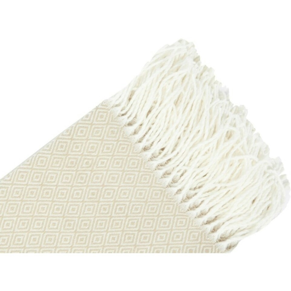 image 1 of Seasons Zinnia Summer Blanket - Beige - One Size